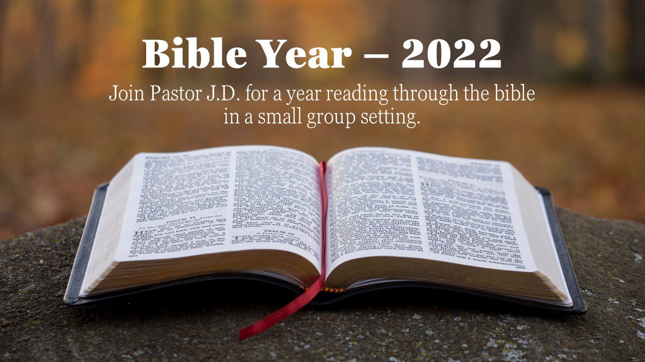 Pastor’s Message: Bible Year 2022
